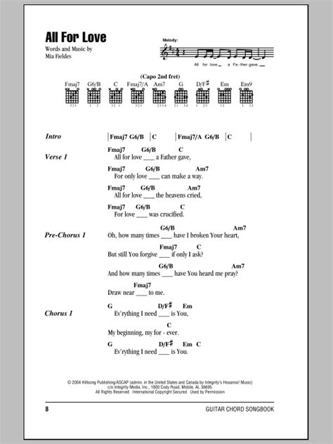 all of love chords|all for love hillsong united chords.